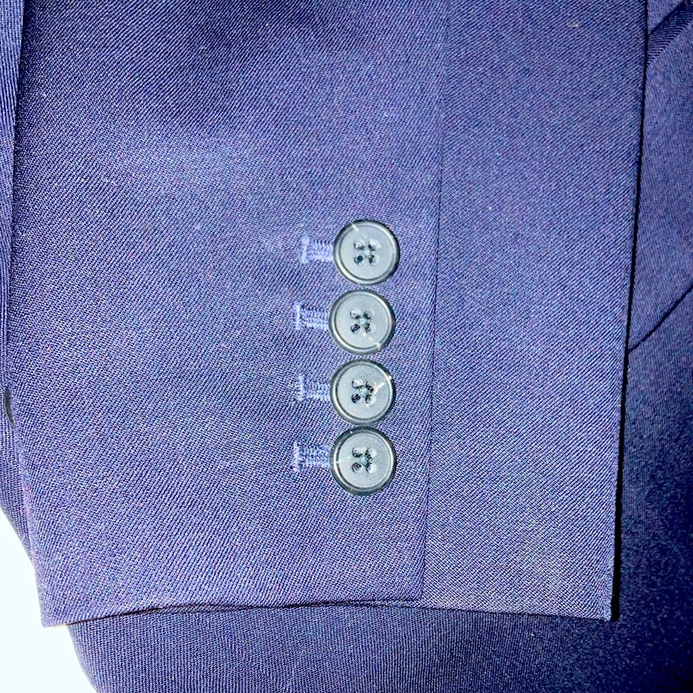 100% Wool Shell 100% Polyester Lining 1 Button Cl… - image 3